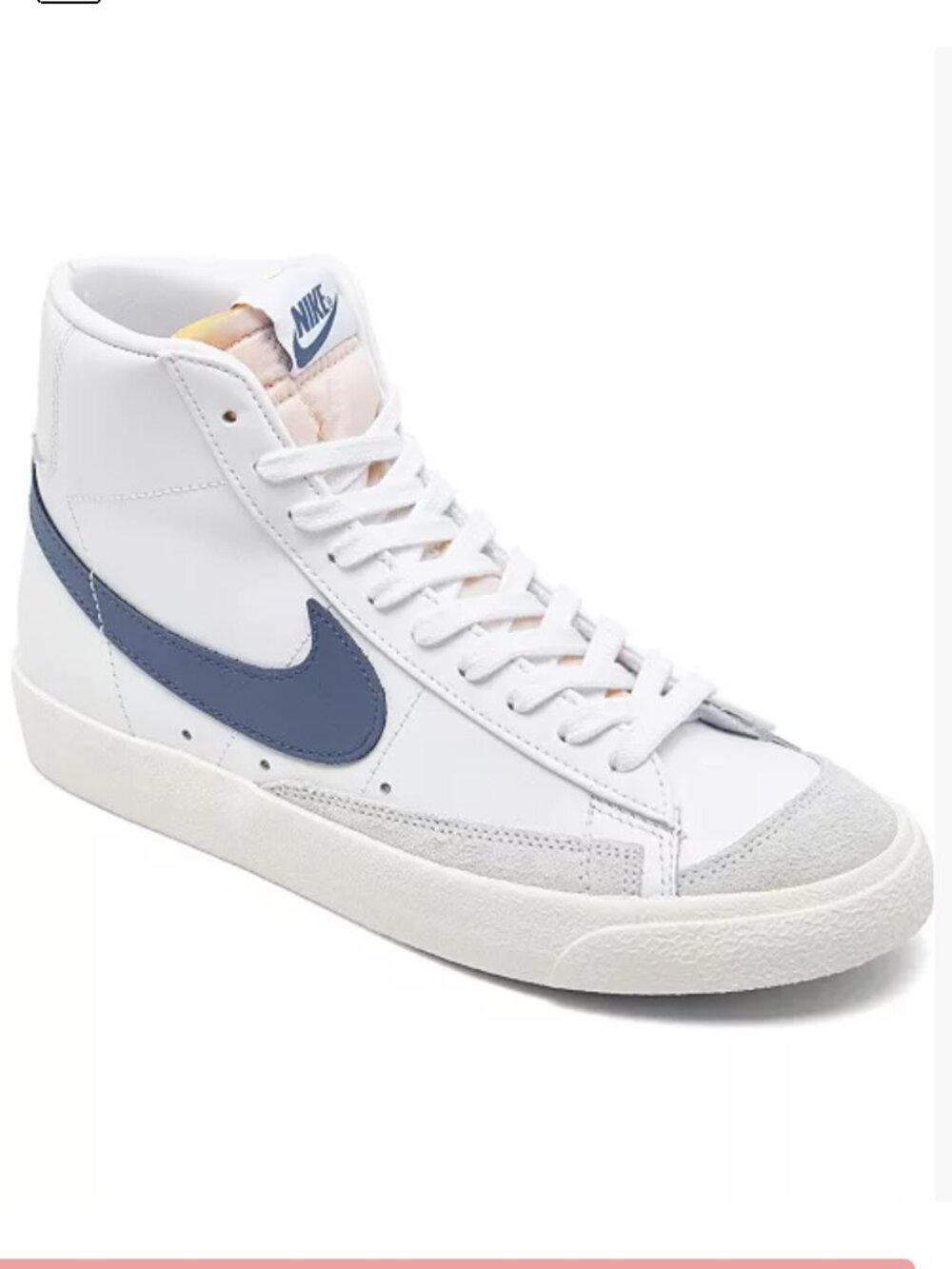 Nike Blazer Mid ‘77 Women's White/Diffuser Blue CZ1055-125 Sneakers Size: 5.5